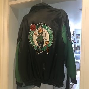 Boston Celtics zip up jacket.